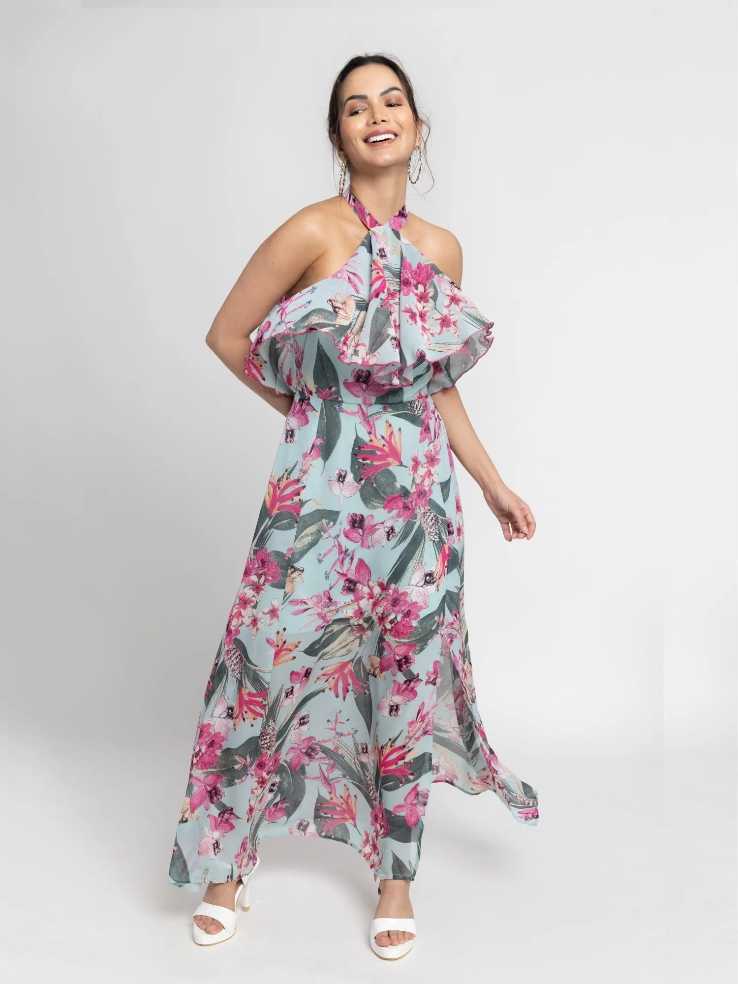 Seafoam Blue Maxi Dress