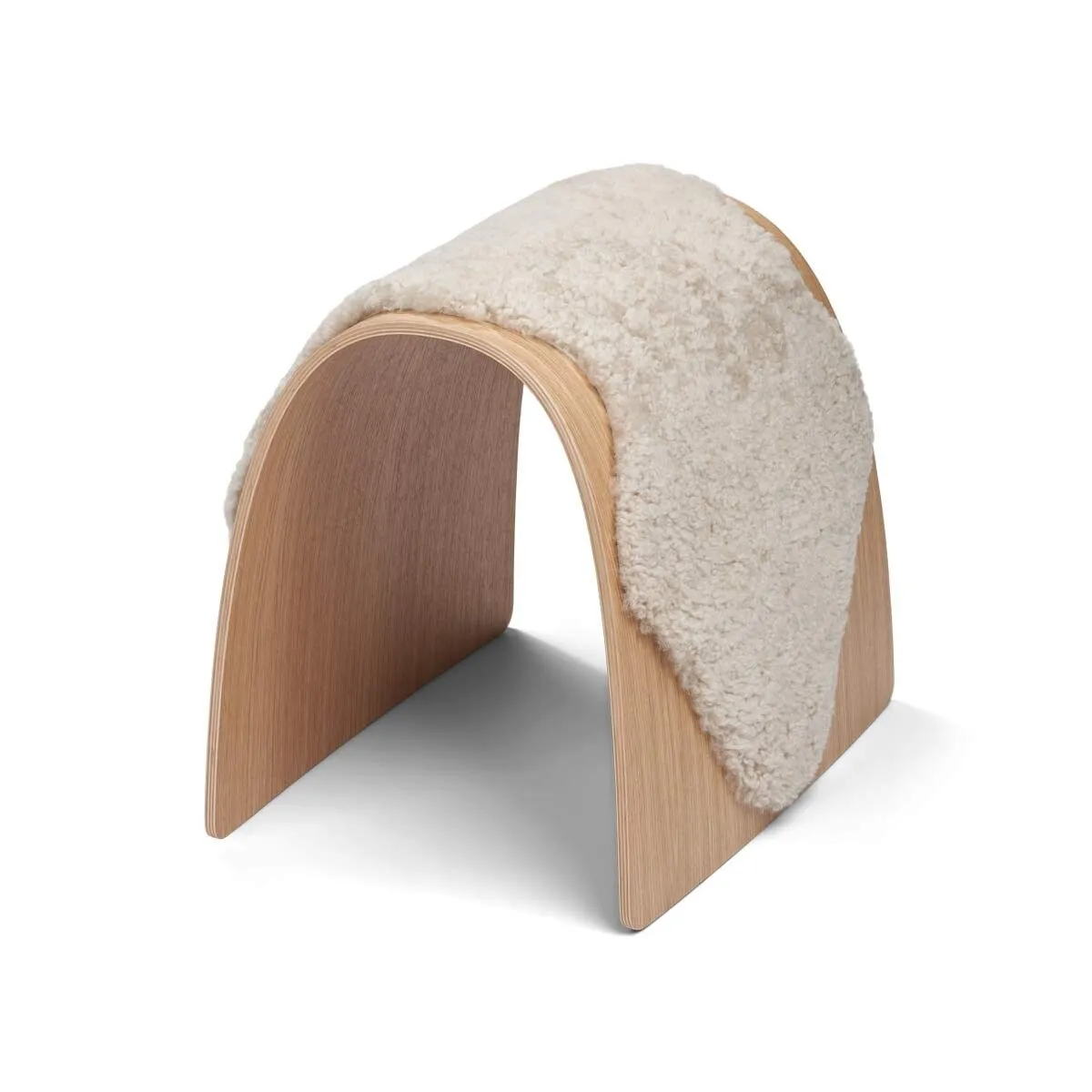 Sheep Stool Cover | Short Wool