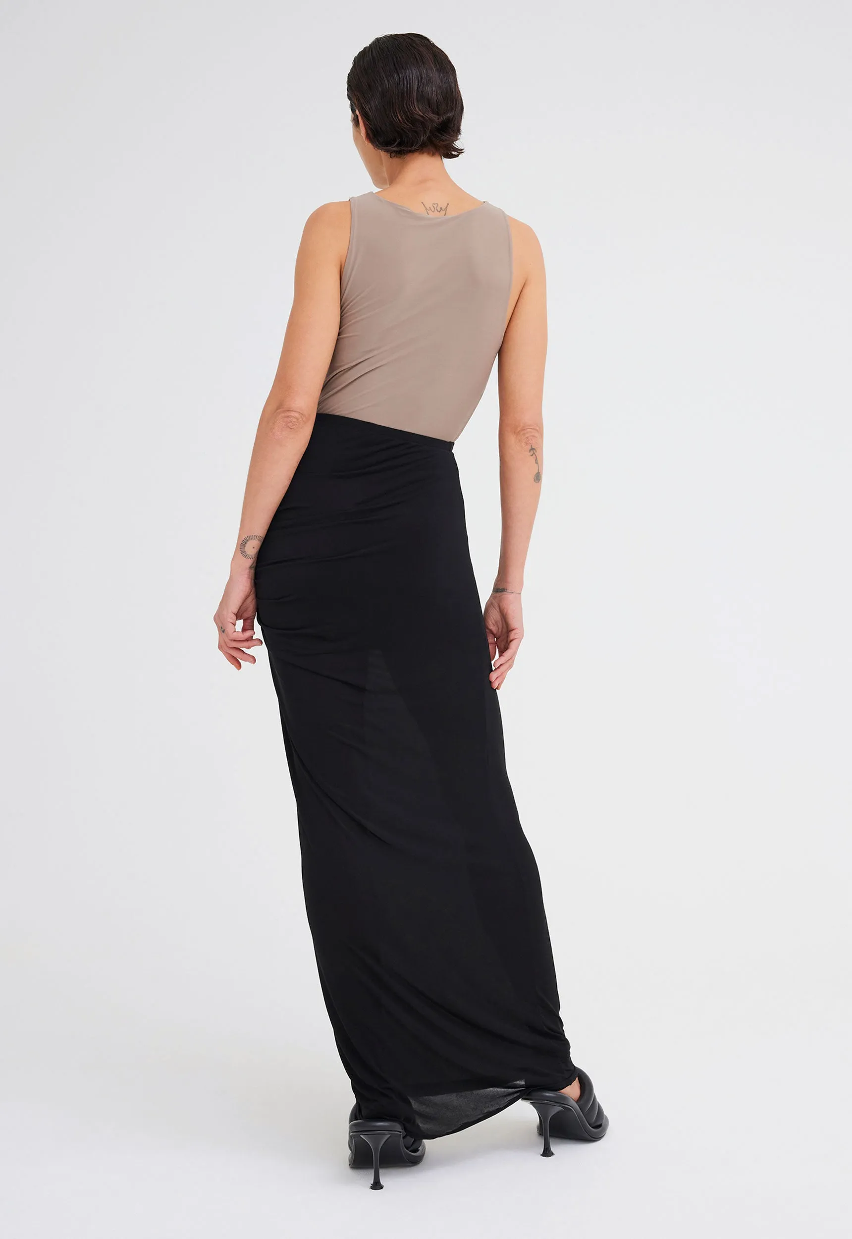 Slink Italian Jersey Skirt - Black