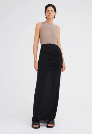 Slink Italian Jersey Skirt - Black
