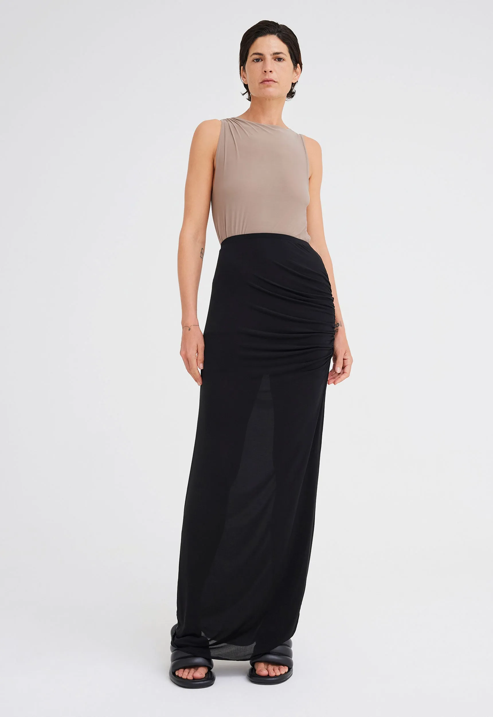 Slink Italian Jersey Skirt - Black