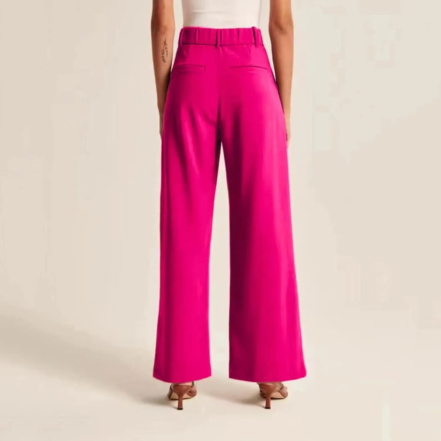Solid Color Summer Capri for Women Casual Summer with Pockets Golf Pants Capri Lightweight Elastic Waist Capris Crop