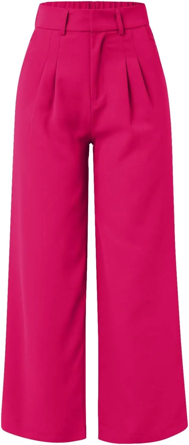 Solid Color Summer Capri for Women Casual Summer with Pockets Golf Pants Capri Lightweight Elastic Waist Capris Crop