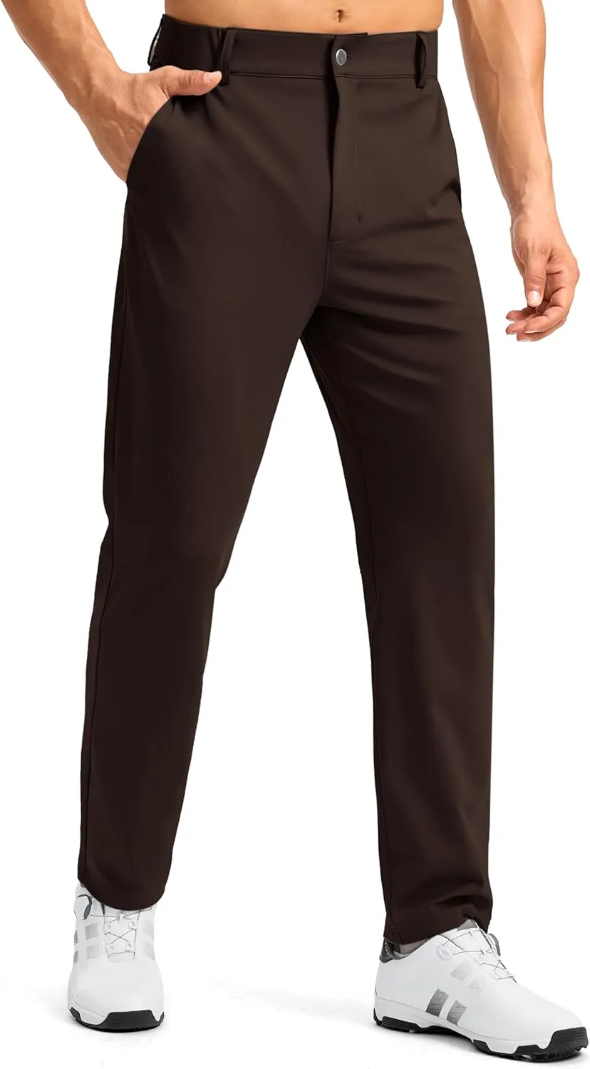 Soothfeel Men's Golf Pants with 5 Pockets Slim Fit Stretch Sweatpants Casual Travel Dress Work Pants for Men