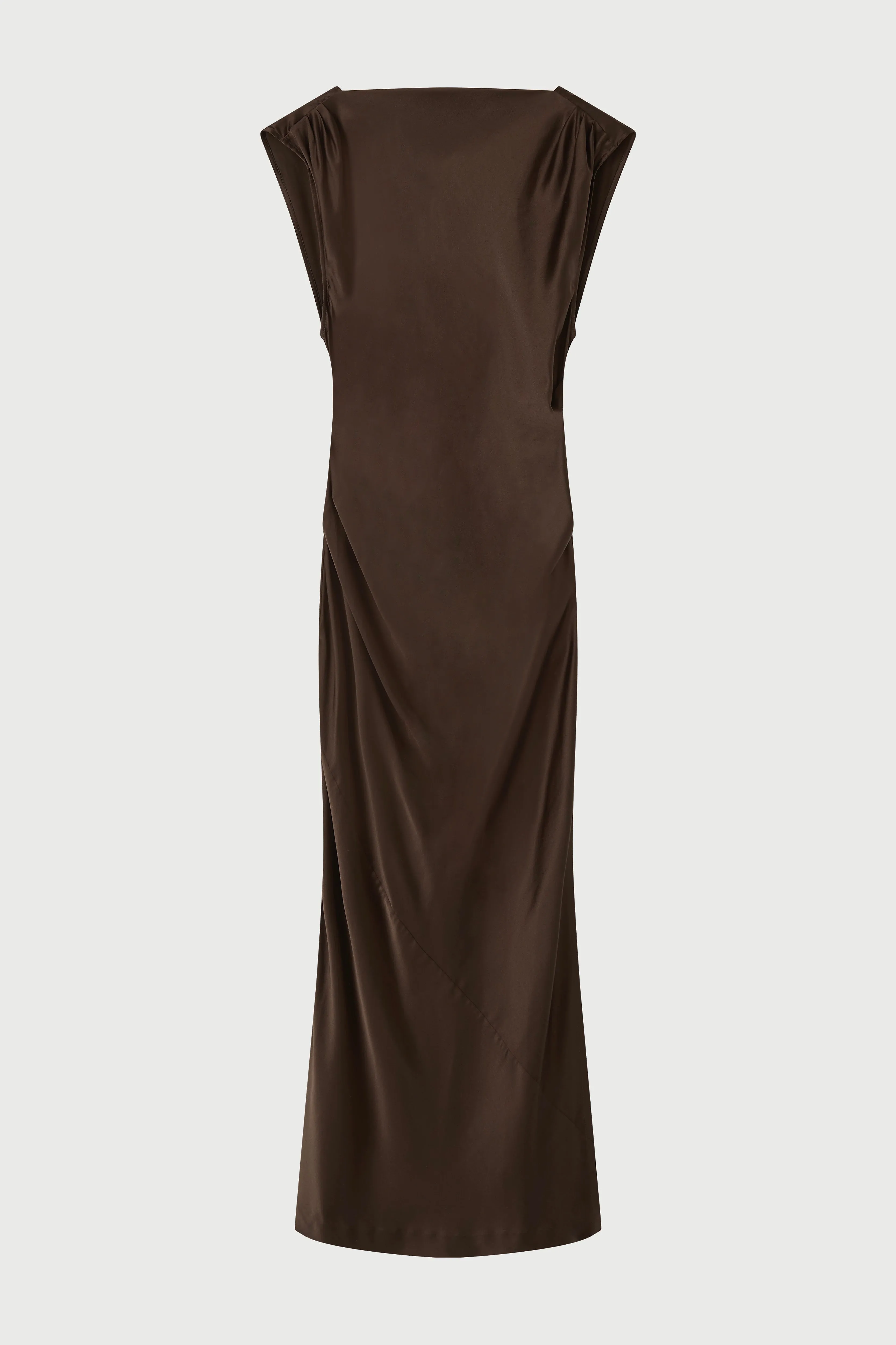 Stella Silk Satin Drape Dress