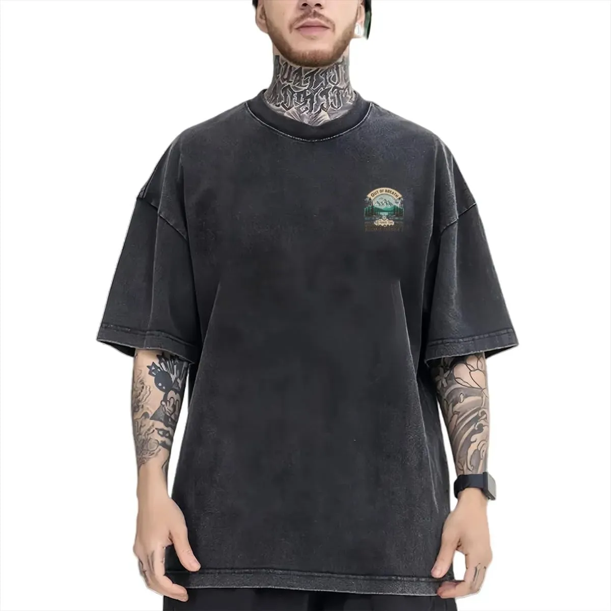 Stumble and Fall DonT Worry, ITS JUST A Scratch Classic Two Sides Retro Short Sleeve Shirt Men's Round Neck Sports T-Shirt