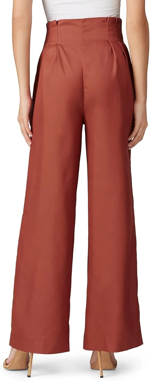 Sweet Baby Jamie Rent The Runway Pre-Loved Rust Pleated Pants
