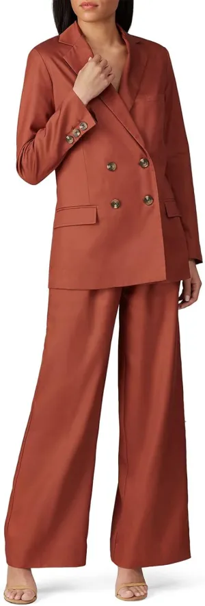 Sweet Baby Jamie Rent The Runway Pre-Loved Rust Pleated Pants