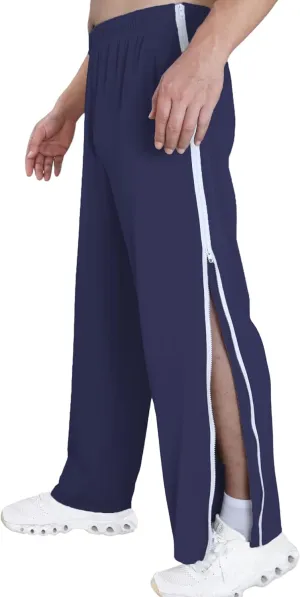 Tear Away Pants for Men Side Zipper Lightweight Pants Zip Leg Sweatpants Breakaway Post Surgery Recovery Zipper Pants