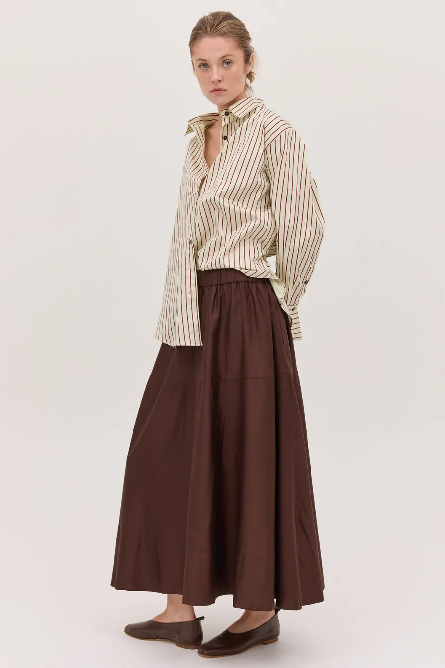 The Maxi Skirt Chestnut
