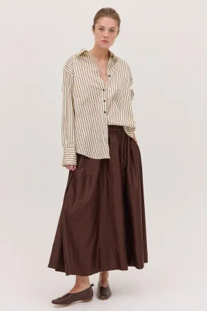 The Maxi Skirt Chestnut