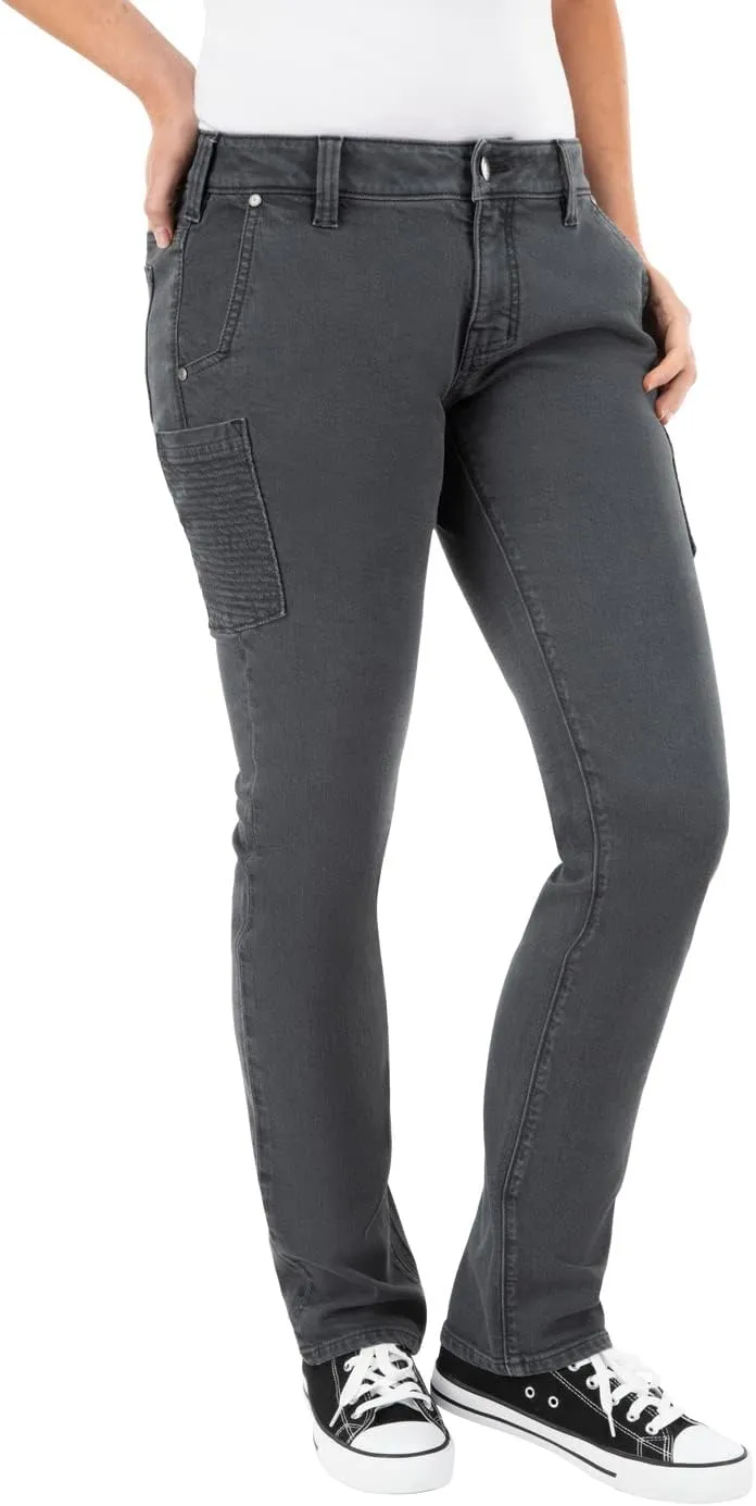 Vertx Kesher Womens Stretch OPS Tactical Pants with Pockets, Straight-Fit, for Work, Outdoor, Hiking, Denim