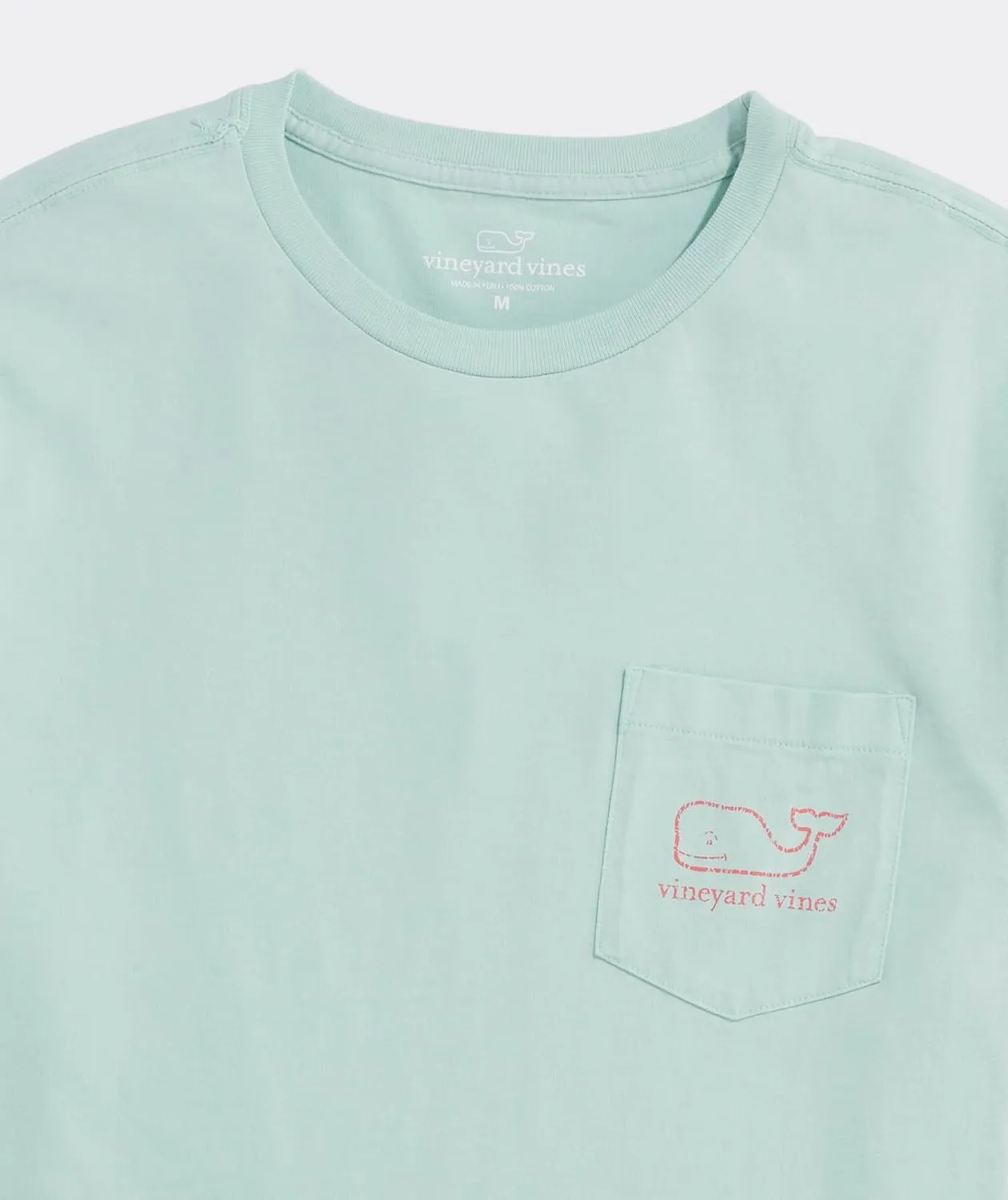 vineyard vines Men's Short-Sleeve Vintage Whale Pocket Tee