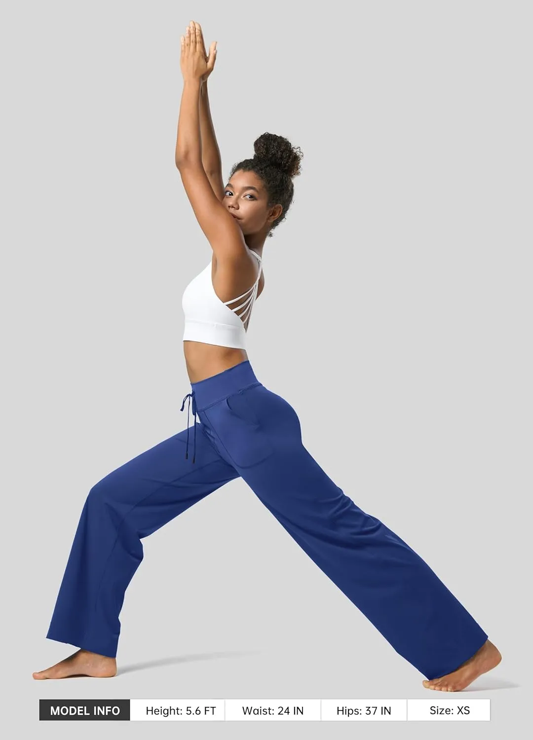 Willit Women's Wide Leg Pants Yoga Pants with Pockets High Waist Stretch Casual Lounge Comfy Pants 29" 31"