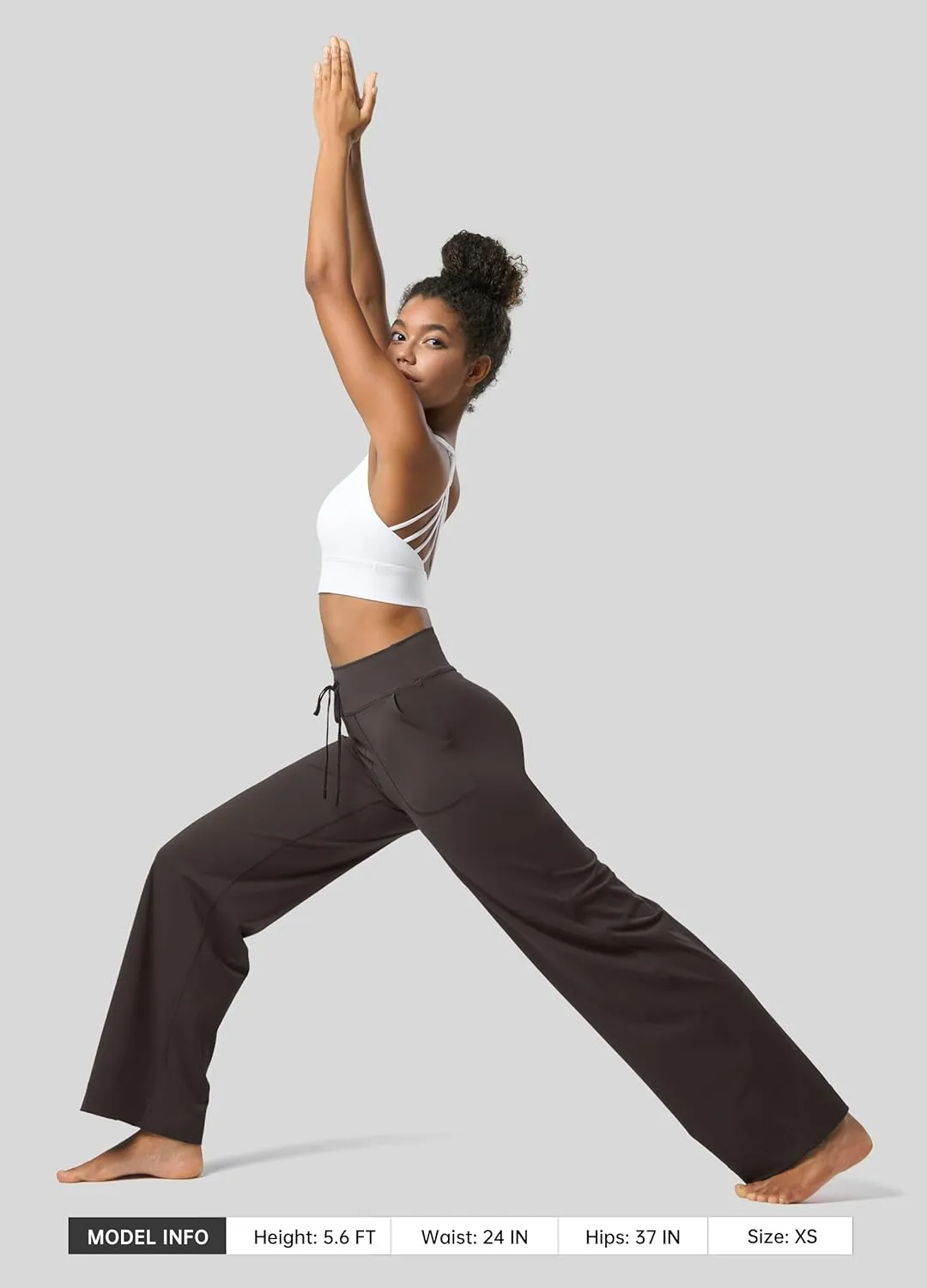 Willit Women's Wide Leg Pants Yoga Pants with Pockets High Waist Stretch Casual Lounge Comfy Pants 29" 31"