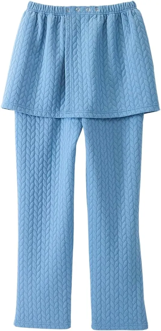 Womens Assisted Dressing Adaptive Open-Back Tracksuit Pants