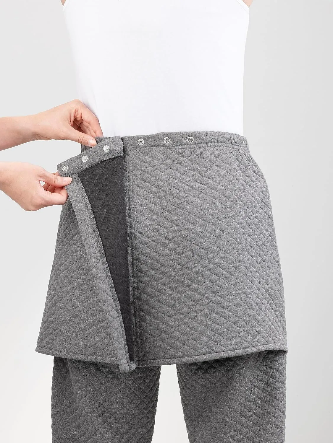 Womens Assisted Dressing Adaptive Open-Back Tracksuit Pants