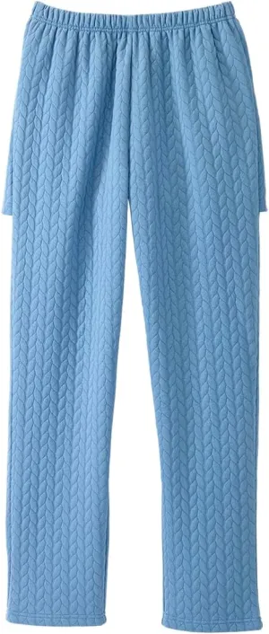 Womens Assisted Dressing Adaptive Open-Back Tracksuit Pants