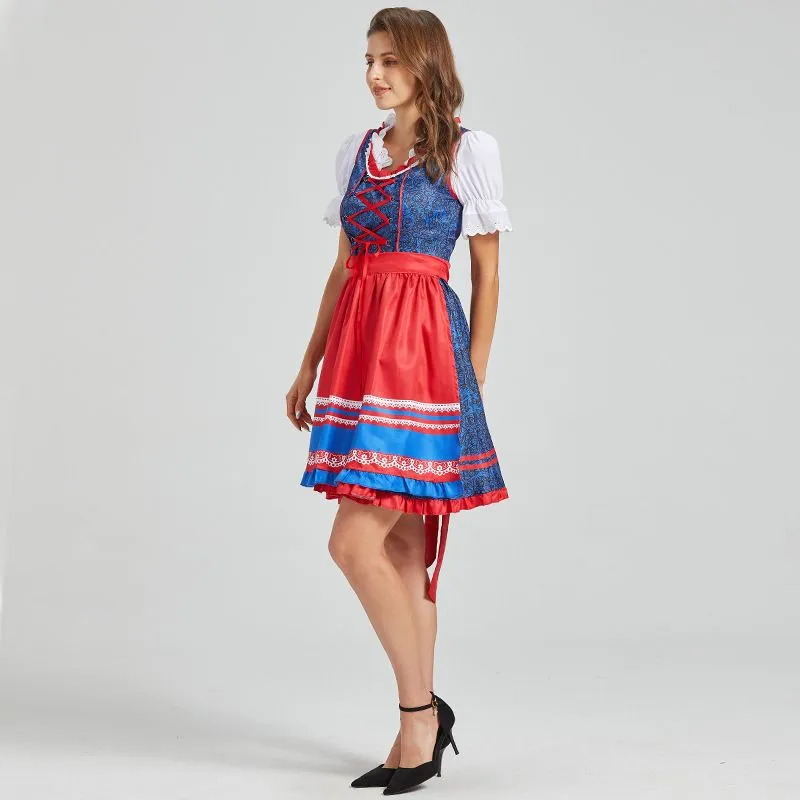 Women's Oktoberfest Dress German Dirndl Dress Costumes for Bavarian Carnival Halloween