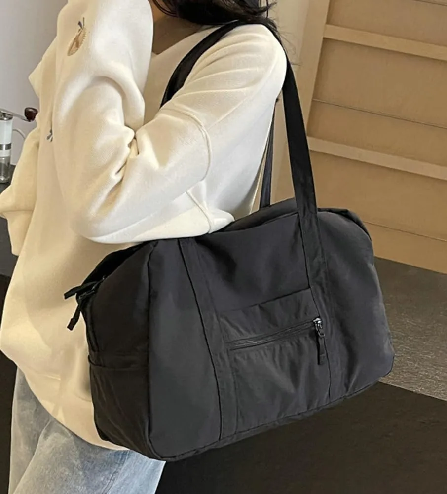 Womens Shoulder Handbag Lightweight Nylon Tote Handbags Large Purse Shopping Work Hobo Bags