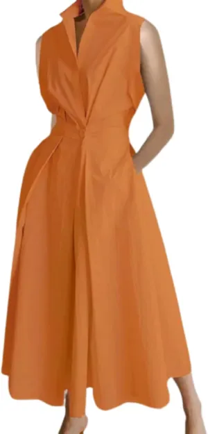 Womens Sleeveless Floral Dresses with Pockets Tank V Neck Casual Loose Maxi Dress for Women 2024