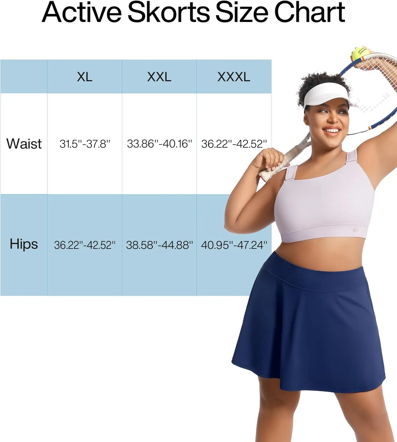 Women's Tennis Skorts with 2 Pockets Plus Size Golf Skirts High Waisted Pleated Athletic Skirt for Pickleball Running